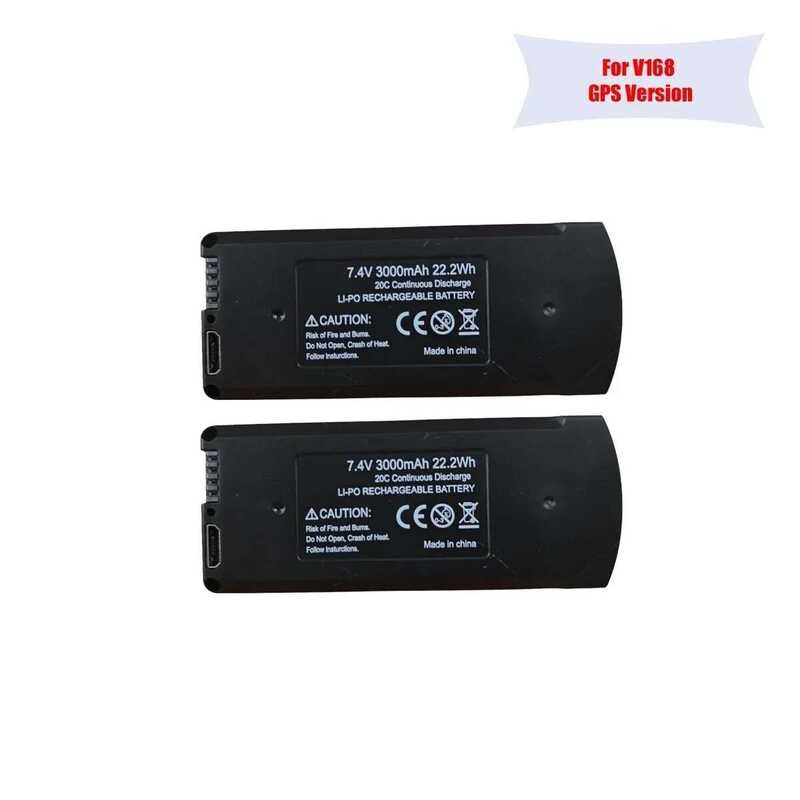 ❃ PRO MAX Drones GPS Profesional 3000/2000Mah V168 Drone ชาร์จ Li-Po แบตเตอรี่ RC Quadcopter อุ ❃