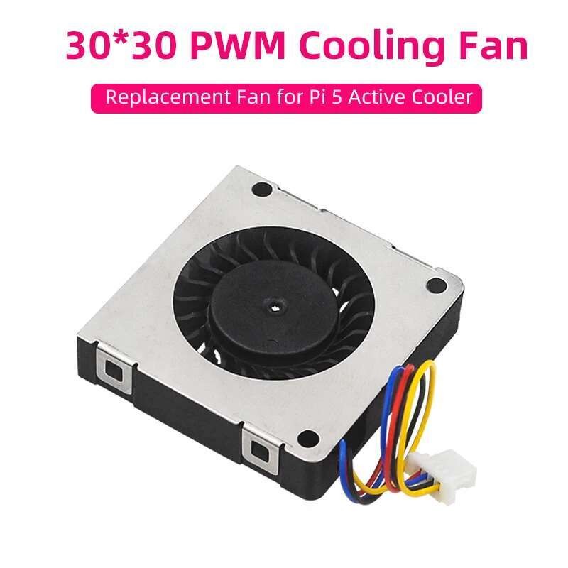 VN Raspberry Pi 5 PWM พัดลมระบายความร้อน 30x30x7 Air-blower JST อินเทอร์เฟซเปลี่ยนพัดลมโมดูลสําหรับ Raspberry Pi Active Cooler