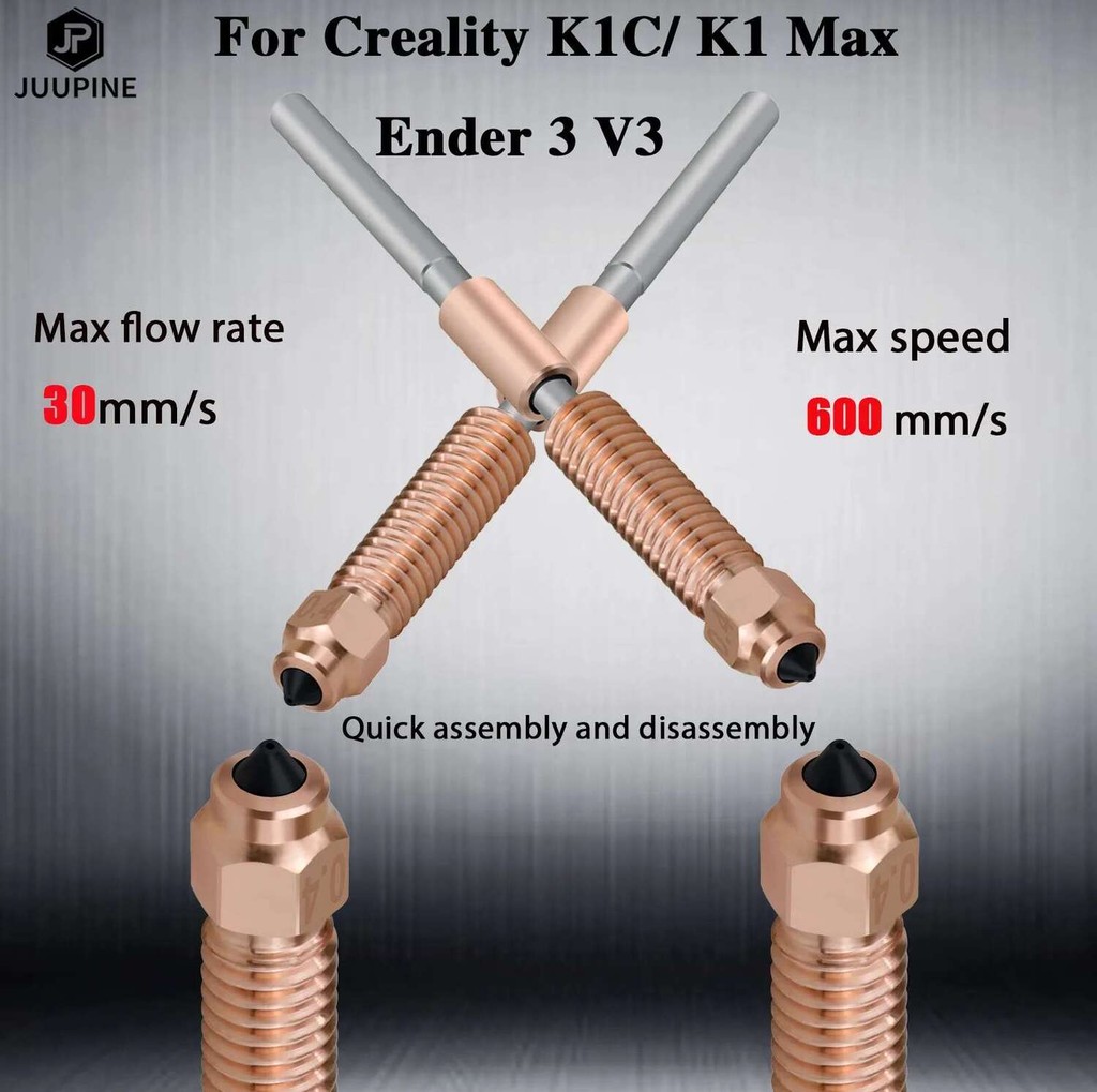 3D สําหรับ Creality K1 Max_K1C_Ender-3 V3 Unicorn Quick-Swap ชุดหัวฉีด Swift ติดตั้ง High-Flow การพิมพ์อัพเกรดวัสดุ