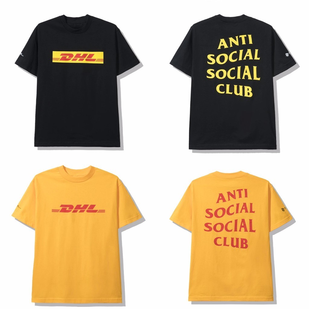 ♞,♘,♙[ของแท้ 100%] เสื้อยืด DHL X Anti Social Social Club Tee WHF