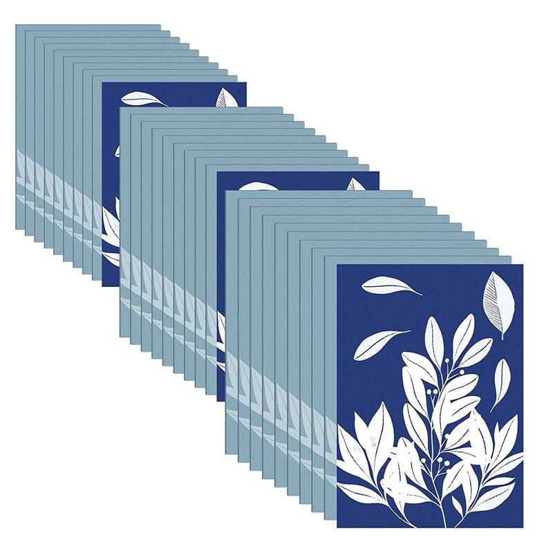 LY 50 Sheets Sun Print Paper Cyanotype Paper A4 A5 A6 Solar Drawing Paper Sensitivity Nature Printi