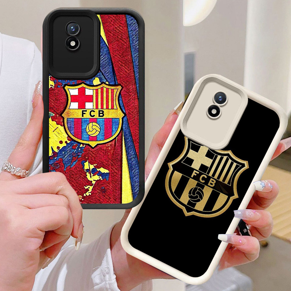 BI79 FC-Bacelona สําหรับ VIVO V30E V30 Pro Y02 Y02a Y02t 5G สีขาวสีดํา