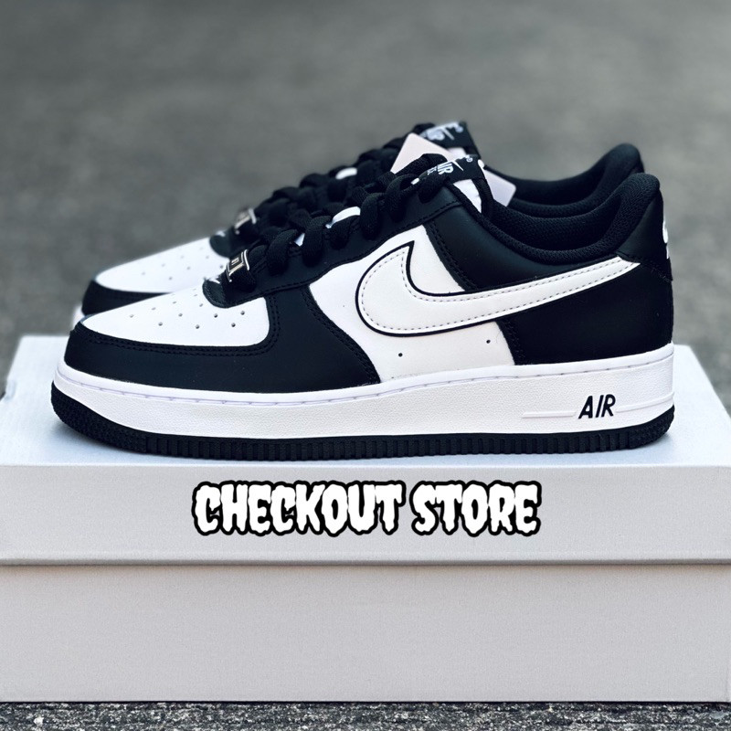 ♞,♘Nike Air Force 1 '07 Low Black/White [แท้%] TRD