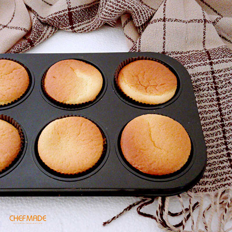 LY CHEFMADE 6 Cup Muffin Pan Non-Stick Muffin Cake Mold Baking Tray Oven Bread Tart Baking Foundati