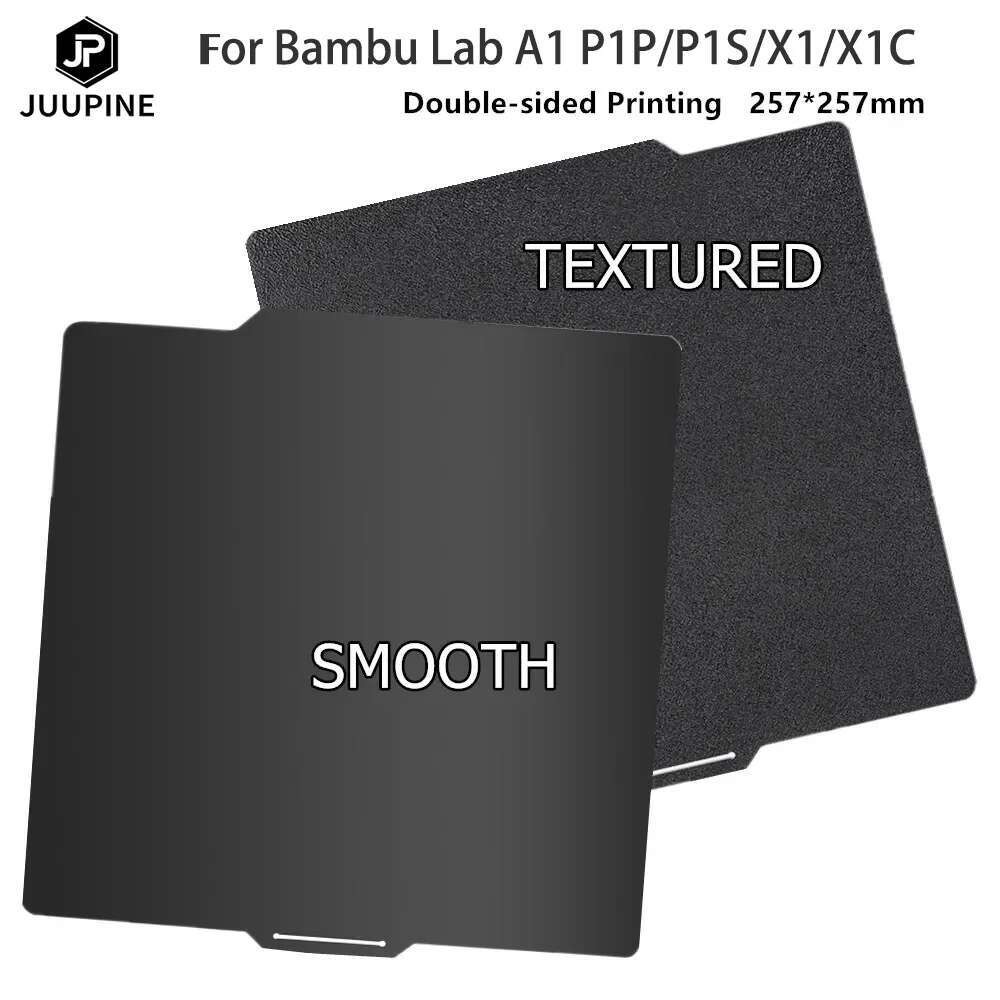 สร้างแผ่นสําหรับ Bambu Lab X1 P1P A1 PEI แผ่นเรียบ Pei Textured Pei แผ่น 257x257 สําหรับ Bamboo Lab 