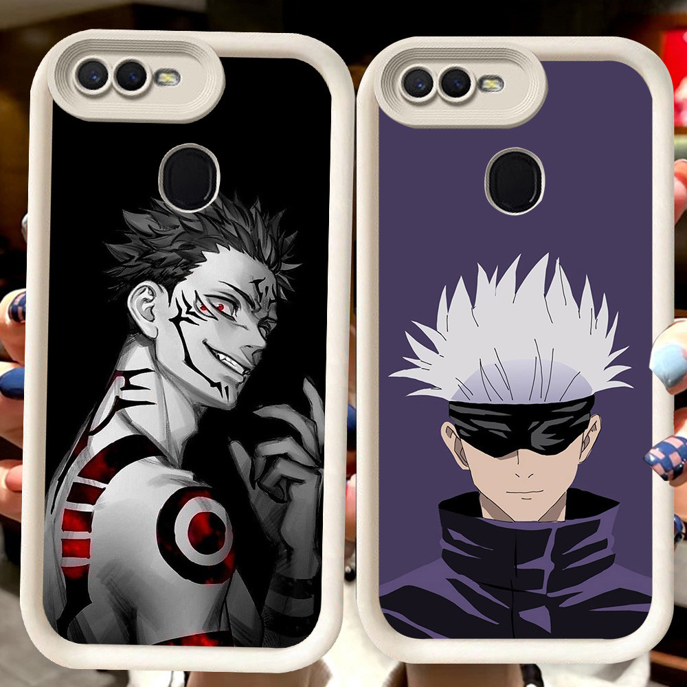 H85 Jujutsu Kaisen ปลอกสีขาวสําหรับ OPPO F9 A12s A5S A1K A5 A3S A12E A7 A12 F7 F5 Pro