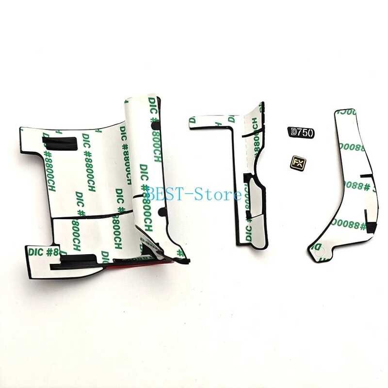 ▥ ใหม่สําหรับ Nikon Grip D750 โลโก้ + ยาง FX ส่วนฝาครอบด้านข้าง