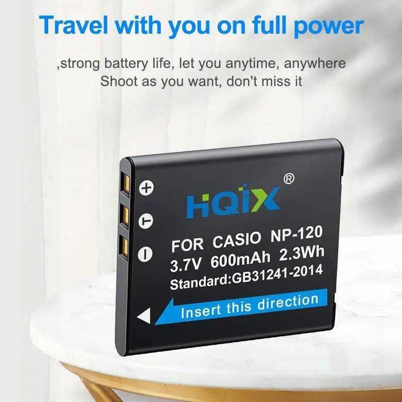 ▥ HQIX สำหรับ EXILIM Ex-S200 Zs10 S300 Z31 Z680 Z690 Z790 Zs12 Zs15 Zs26 Zs30 Zs35กล้อง Np-120