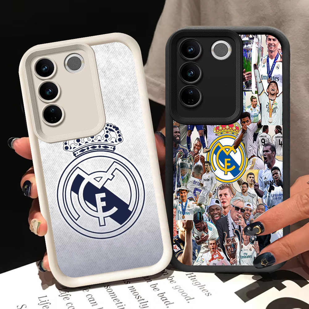 BI98 Real-Madrid Casing สําหรับ VIVO Y29 V27 Pro V27E Y200e Y400 สีขาวสีดํา