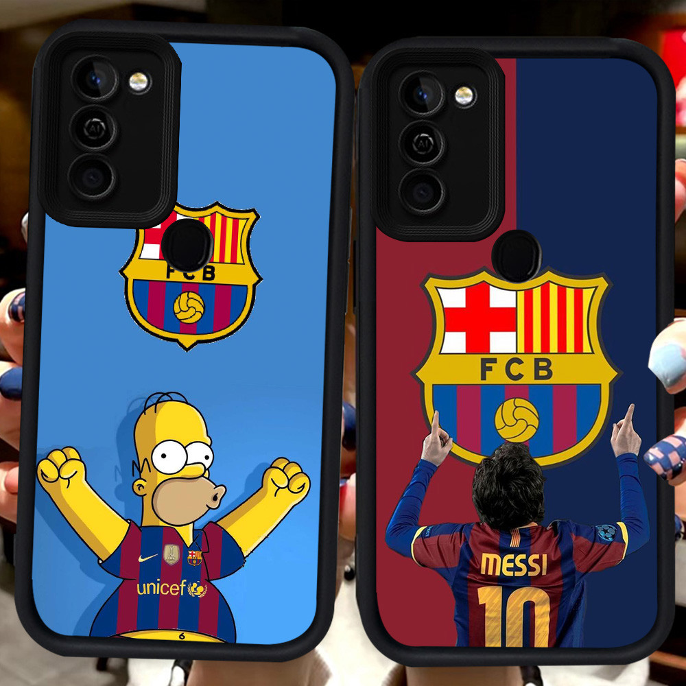 ปลอกสีดําสําหรับ Infinix HOT Smart Ram2 Ram3 5 12 10 8 11 6 Play Plus H77 Barcelona Club