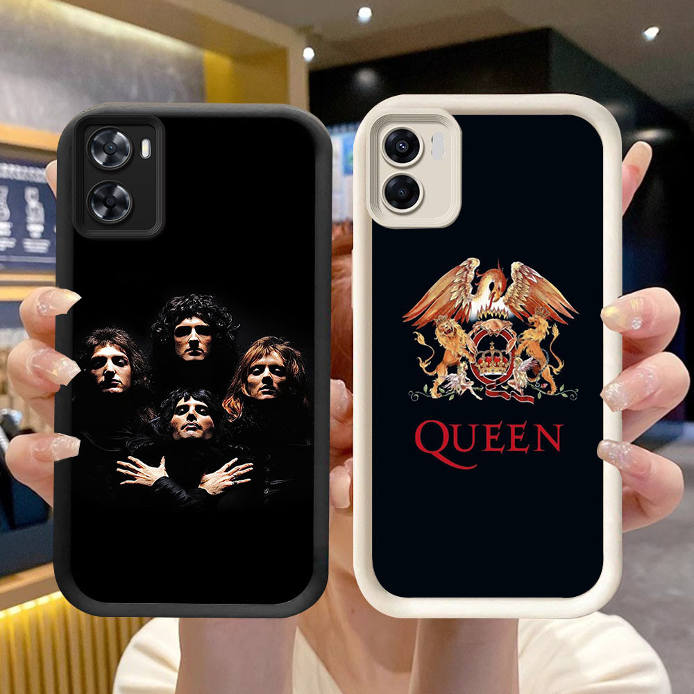 JK-14 Queen Rock Band ปลอกกันกระแทกสําหรับ OPPO A57 A36 A57e A57s A96 A77s A77 A76 Realme 9i C33