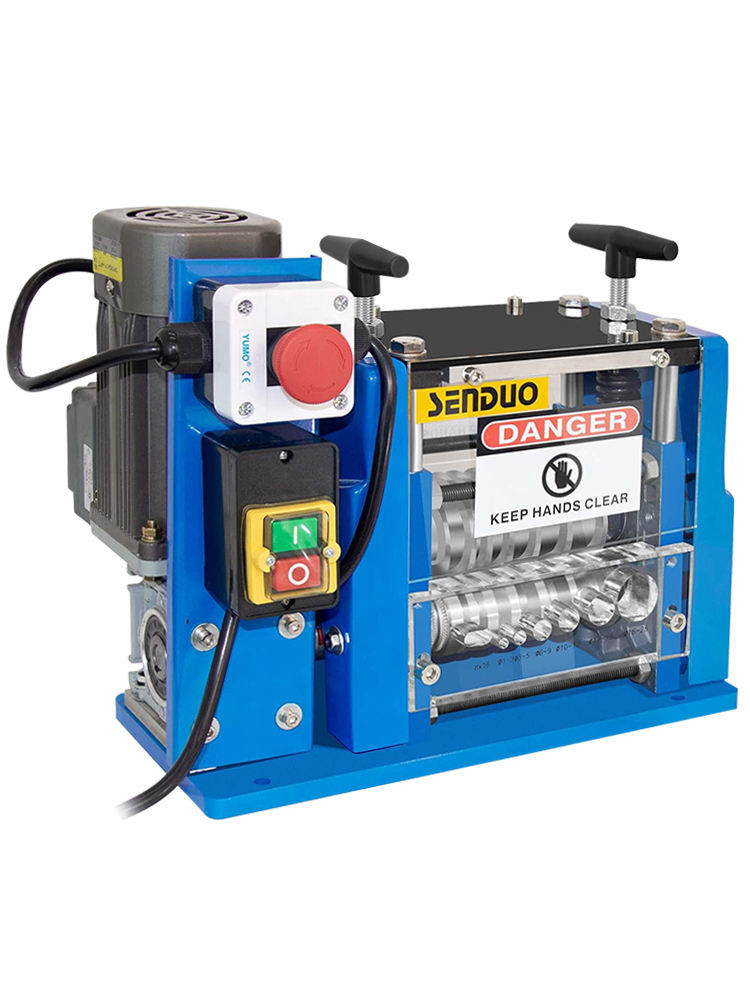 Qijing คีมปอกสายไฟในครัวเรือนขนาดเล็กแนวนอน Stripper Waste เก่าสายทองแดงลวด Peeling เครื่องดึงลวดอัต