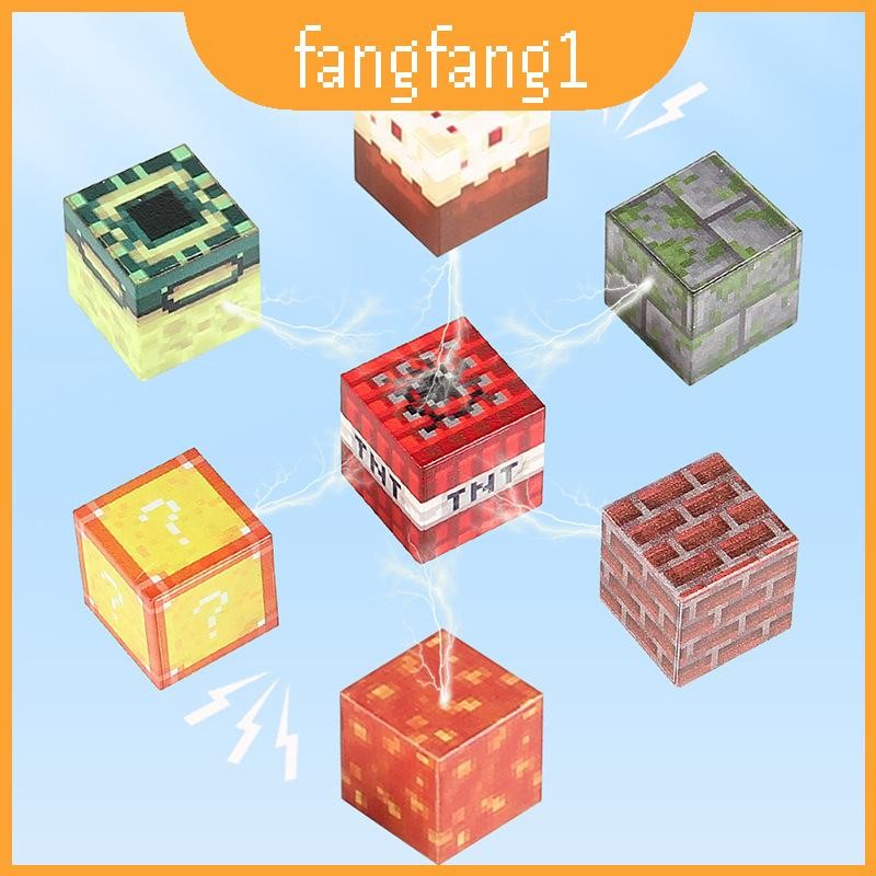Magnetic My World Craft Blocks ชุดของเล่นแม่เหล็ก Diy สีสันสดใสสําหรับพัฒนาการสร้างสรรค์เด็ก