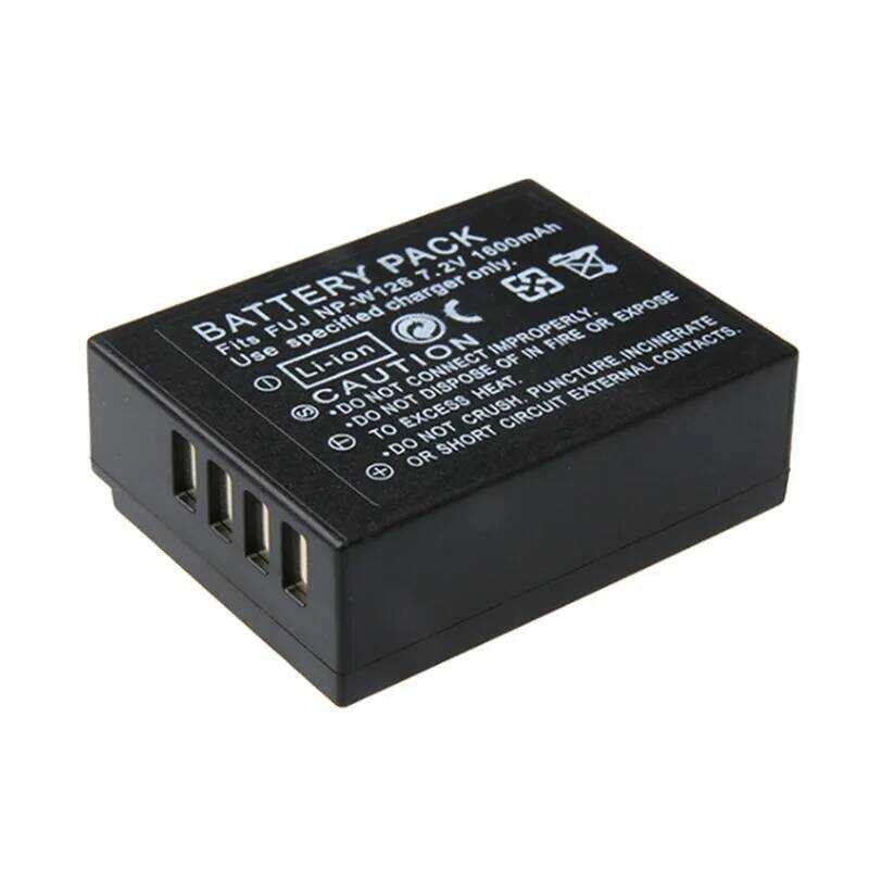 ▥ 7.2V 1600Mah Np-W126 Li-Ion แบตเตอรี่กล้องสําหรับ Fuji Finepix Hs30 Hs35 Hs33exr X-Pro1 X-E1