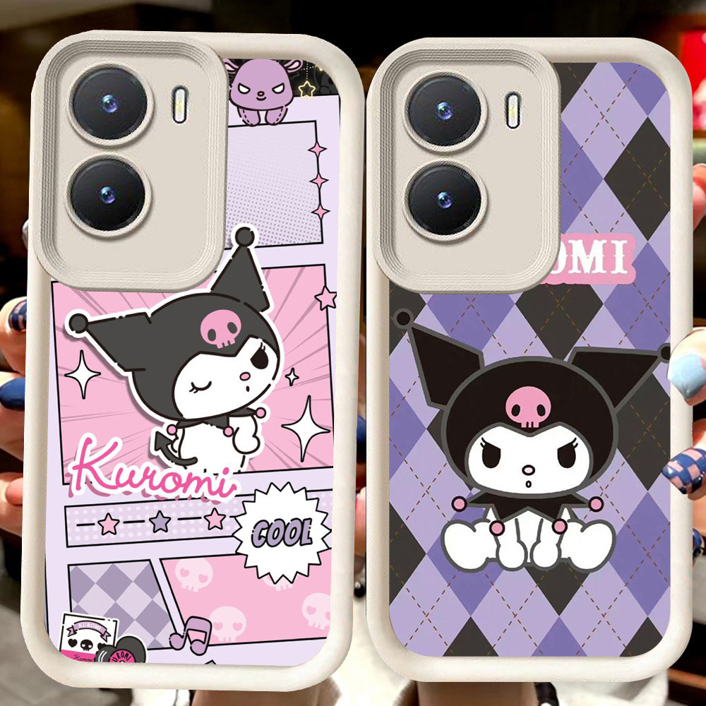 H74 Kuro-mi ปลอกสีขาวสําหรับ VIVO Y35 Y75 Y01 Y55 Y22 iQOO 13 Z10 T4 Z9X Y15s Y22s Y56 Y15a Z9 Y16 5