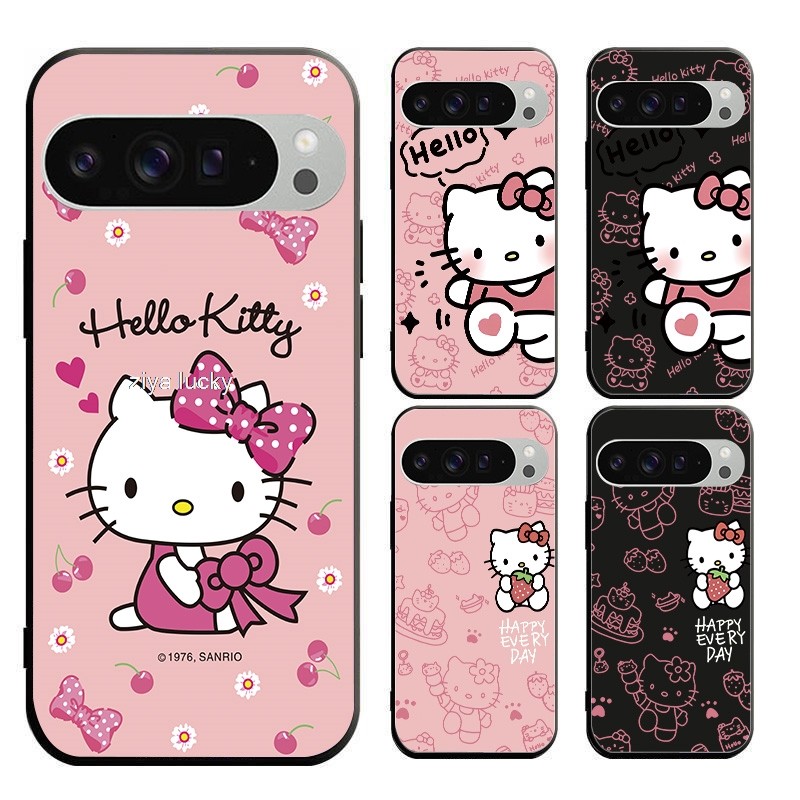 Google PIXEL 9 G2YBB GUR25 G1B60 การ์ตูน Kitty Patterned Soft TPU Case Cover