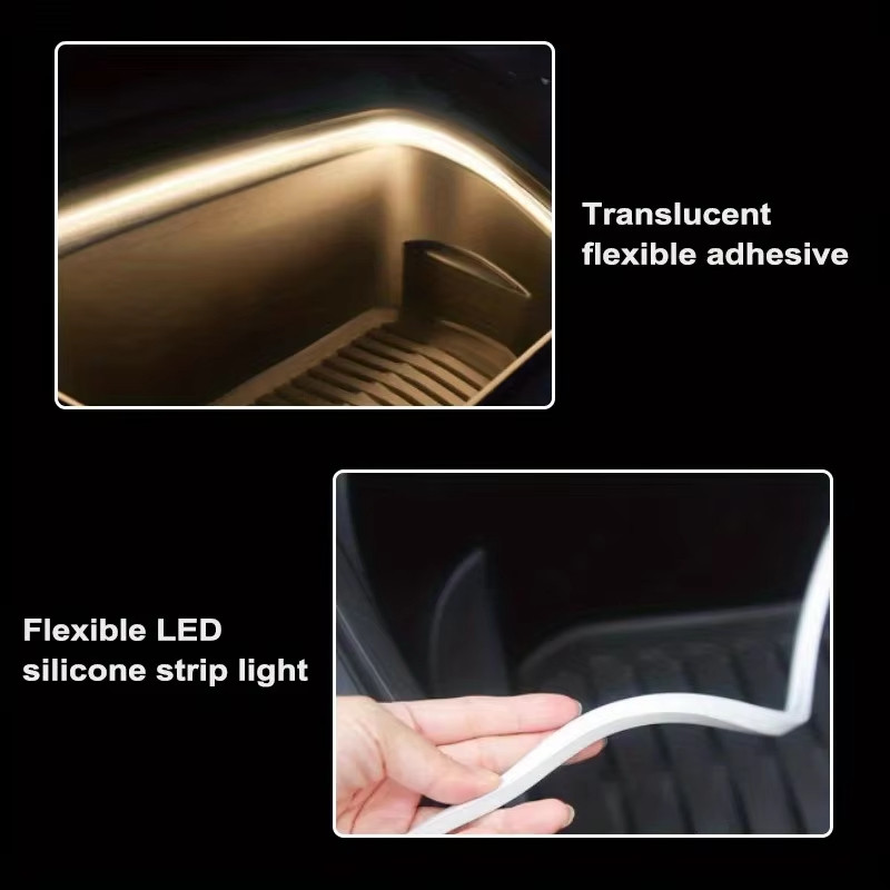 （ ท้องถิ่น ）2/4m รถความสว่างสูง Trunk Ambient Light ตกแต่งภายในสายไฟ Led ฟรีการตรวจจับอัตโนมัติ Tailgate Light Strip ราคา ถูกที่สุด ดีลบีเคเค แกลเลอรีภาพที่ 6