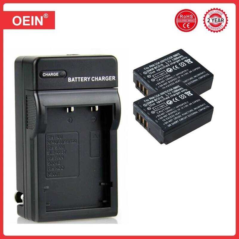 ❃ 4 ชิ้น 1300 มิลลิแอมป์ชั่วโมง Cga-S007 Dmw-Bcc10 แบตเตอรี่สําหรับ  Lumix DMC Tz1 Tz2 ❃