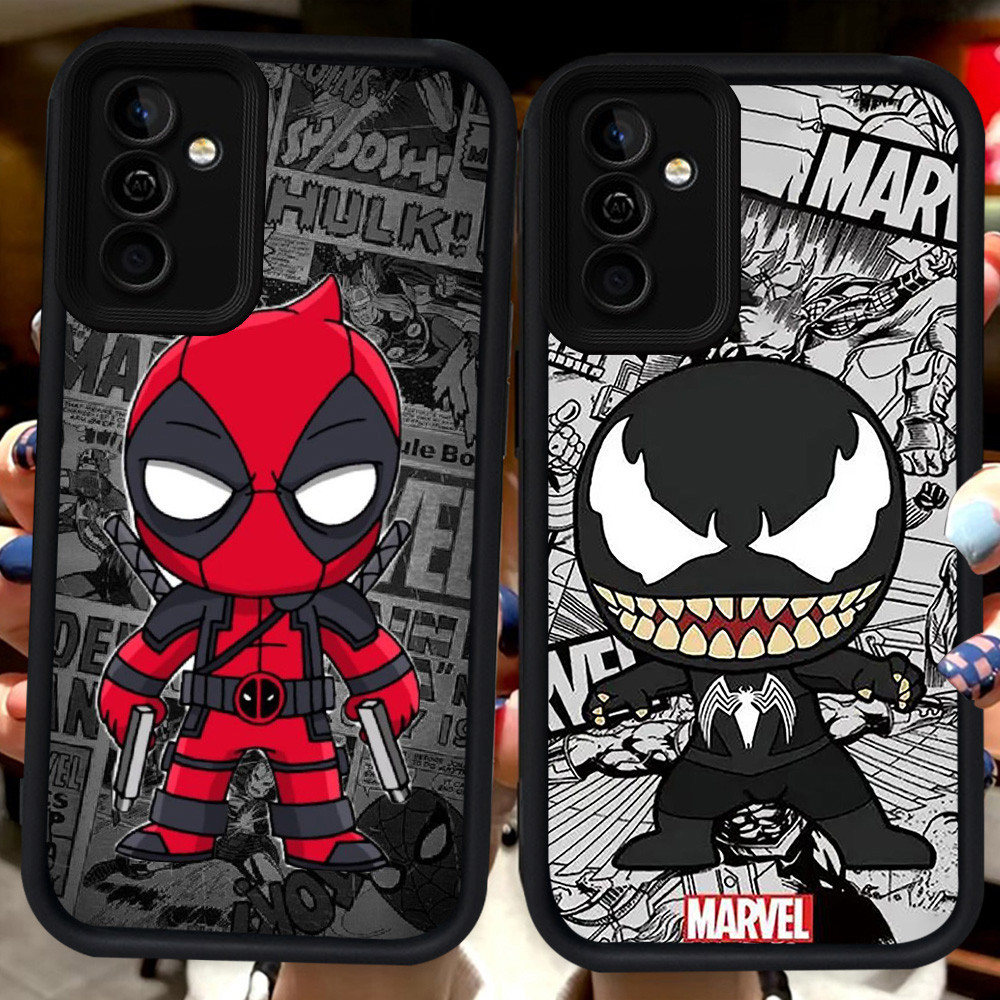 SAMSUNG ปลอกสีดําสําหรับSamsung A53 A13 A26 S21 A23 A52 A73 A17 A32 A33 A72 A52S M15 S20 S24 FE 5G H