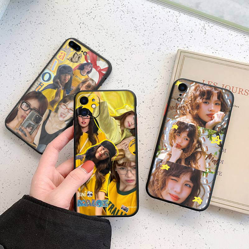 เคสโทรศัพท์สีดําแบบนุ่มสําหรับ iPhone 5 6S SE X XS Max XR 6 7 8 Plus 36EF ฝาครอบ bini maloi