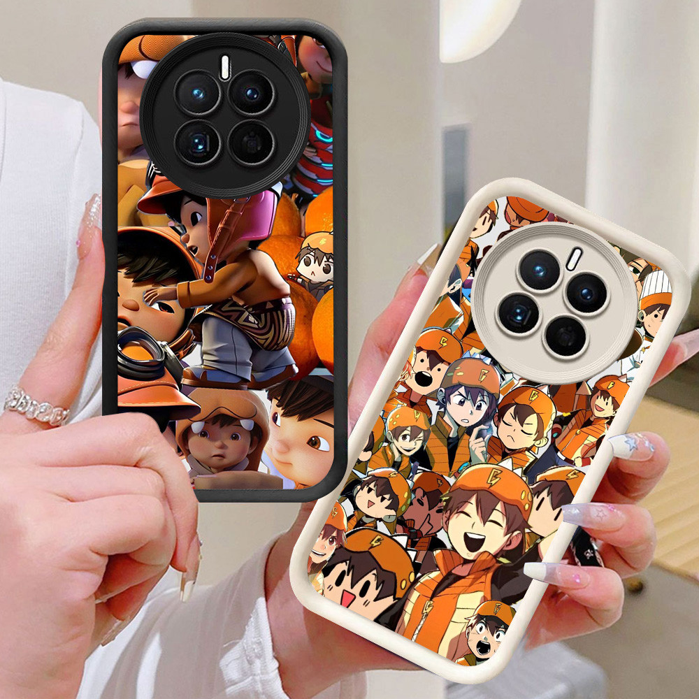 BI73 Bobiboy Casing สําหรับ Realme 12 Lite 12X Plus Pro 5G สีขาวสีดํา
