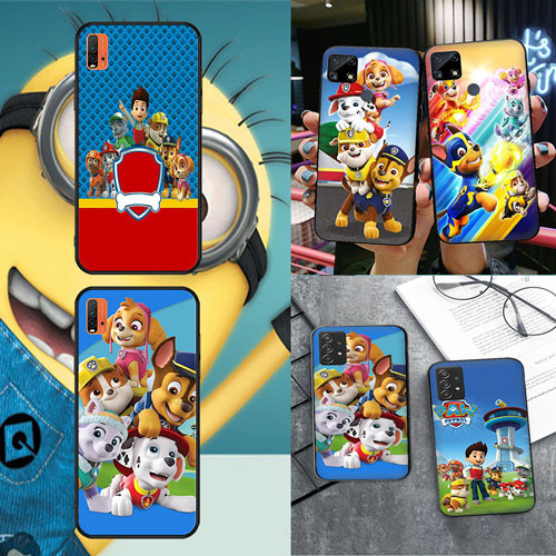 นุ่มสีดํา Samsung Galaxy S7 S7 Edge S8 S8 Plus S9 S9 Plus S10 S10E S25 S25 Ultra PAW Patrol1 เคสโทรศ