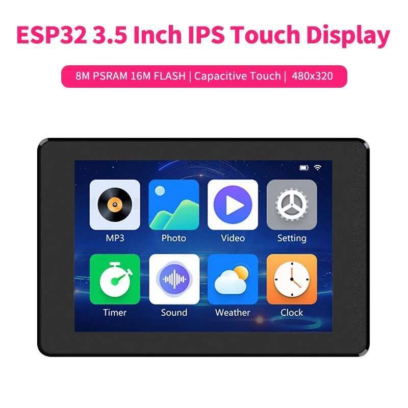 VN ESP32 MCU 3.5 นิ้ว IPS หน้าจอสัมผัสแบบ Capacitive 480x320 8M PSRAM 16M แฟลช Arduino LVGL Development รองรับ WiFi บลูทูธ