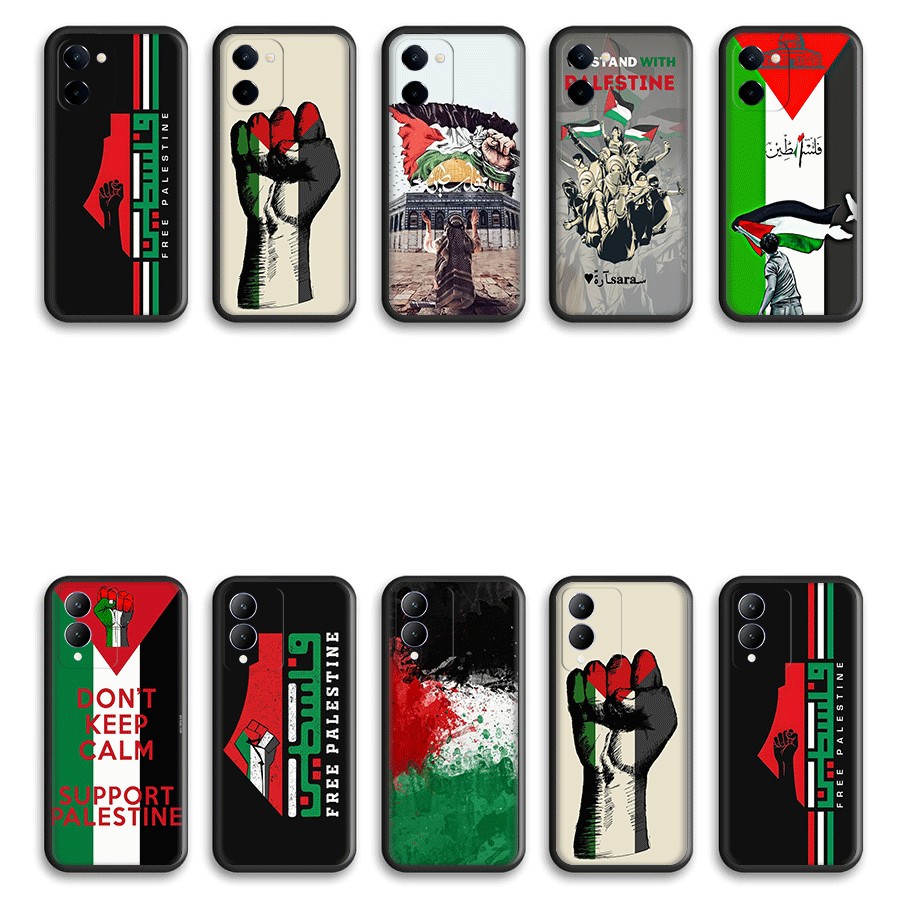 D5J Palestine มาสําหรับ Vivo V7 Plus Y79 V9 Y85 Y89 V11i V11 V15 V20 Pro V19 SE Y70 V21 TPU ซิลิโคนอ