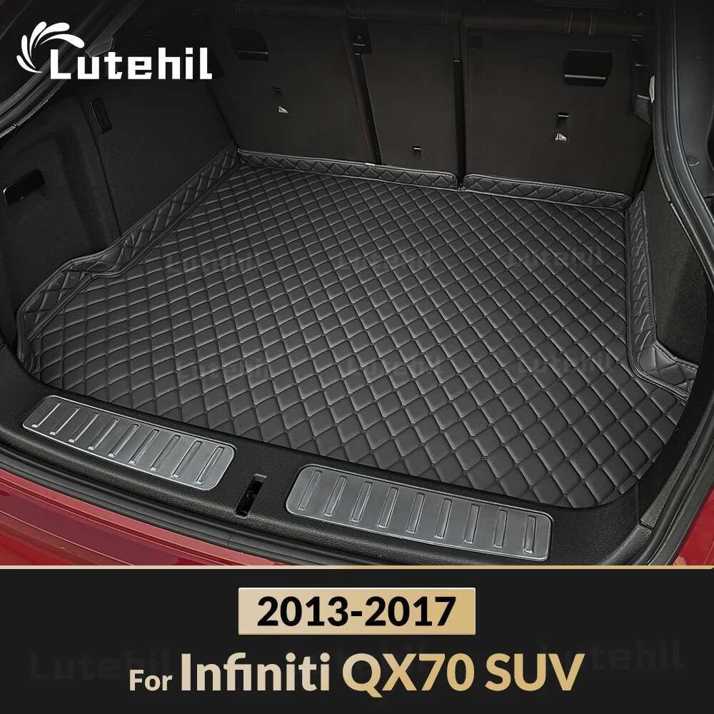 การออกแบบขอบสูงรถสําหรับ Infiniti QX70 SUV 2013 2014 2015 2016 2017 Cargo Liner พรมอุปกรณ์ตกแต่งภายใ