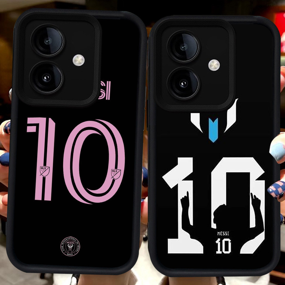 ปลอกสีดําสําหรับ OPPO A3 A3X A79 A5 A5X Pro 5G H108 Lionel Messi 10