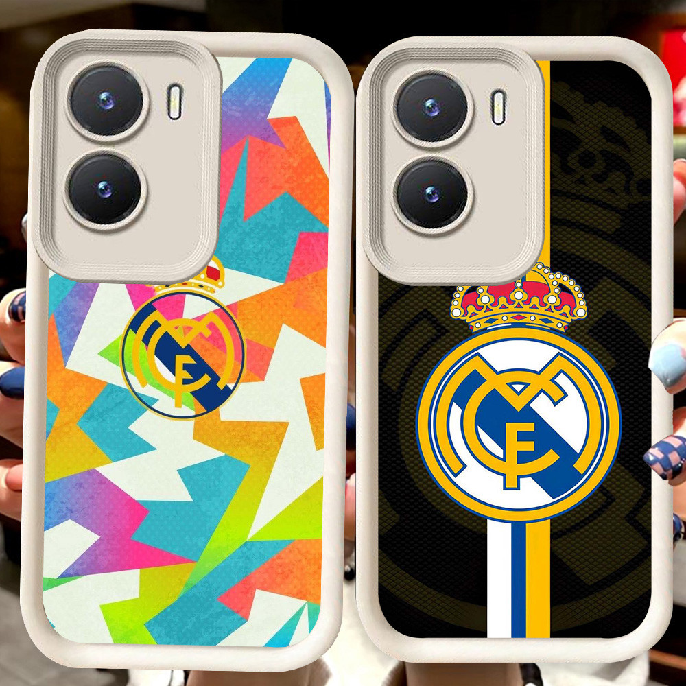 H8 Badetuch Real Madrid ปลอกสีขาวสําหรับ VIVO Y35 Y75 Y01 Y55 Y22 iQOO 13 Z10 T4 Z9X Y15s Y22s Y56 Y
