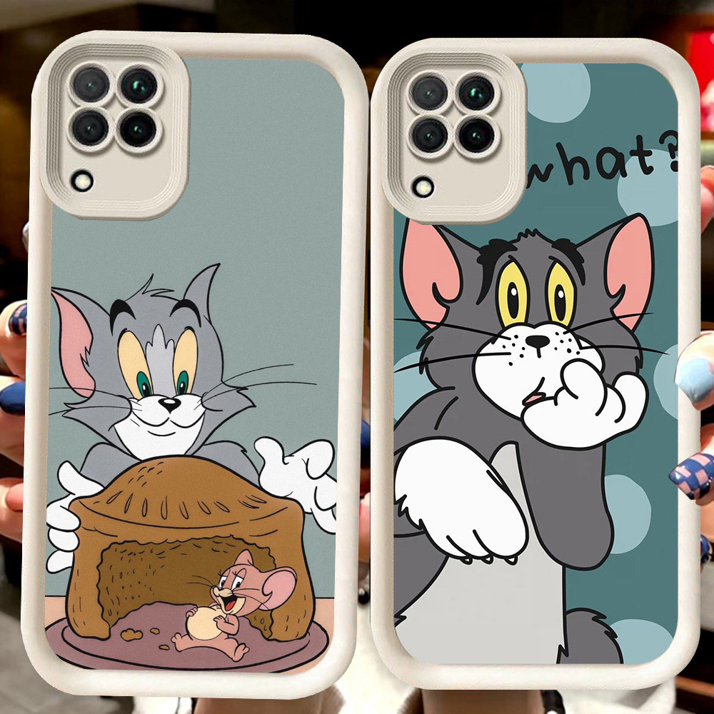 SAMSUNG H110 เมาส์แมวปลอกสีขาวสําหรับSamsung A12 J7 A22 F04 A04E J2 Prime A04 A06 M04 A05 Pro 5G A07