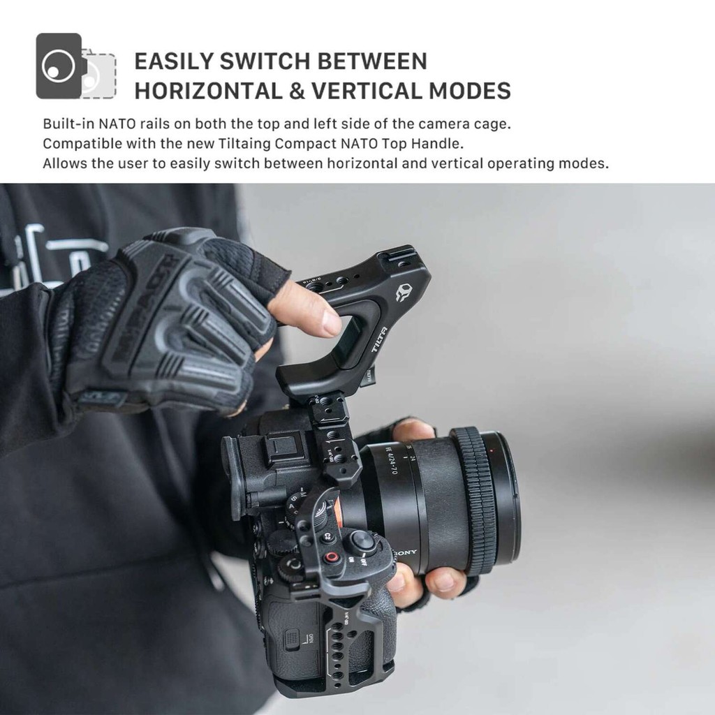 Promotion TILTA TA-QRTH7-B Tiltaing Compact NATO Top Handle with Nato Rail Kit - สีดํา - รูปที่ 3