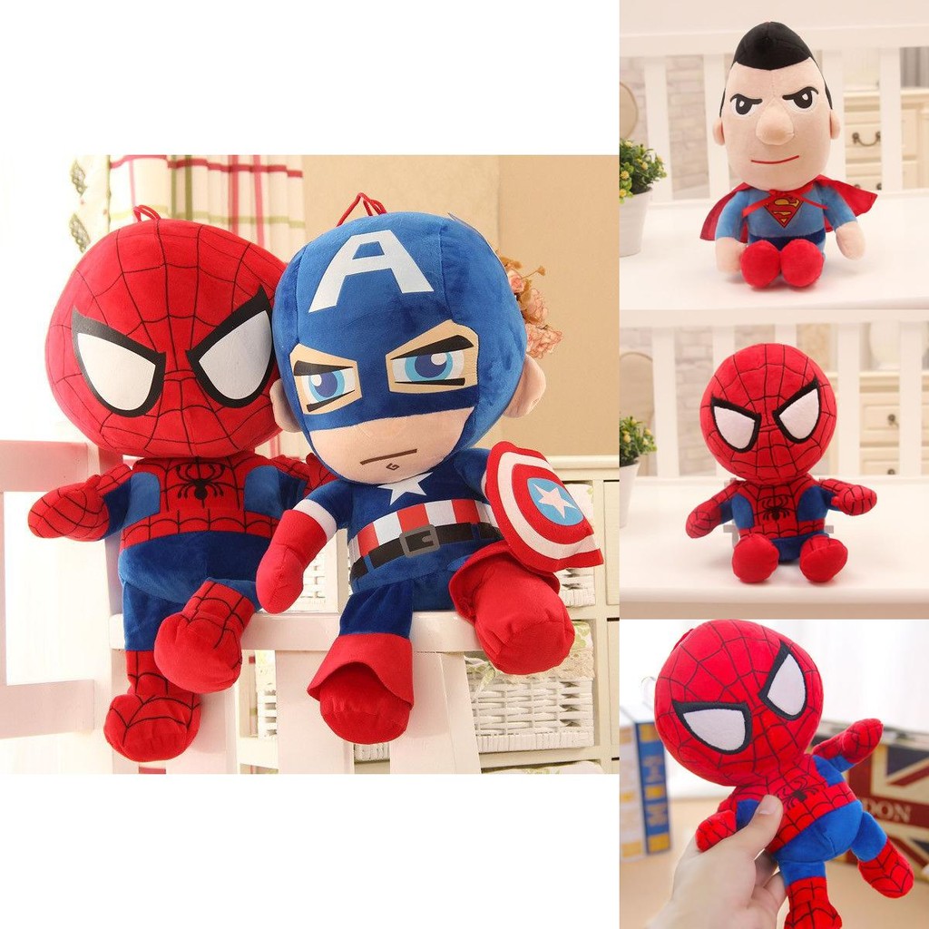 ของเล่นตุ๊กตา คอลเลกชันสีสันสดใสพร้อมการออกแบบสไปเดอร์แมนกัปตันไอรอนแมนอเมริกา