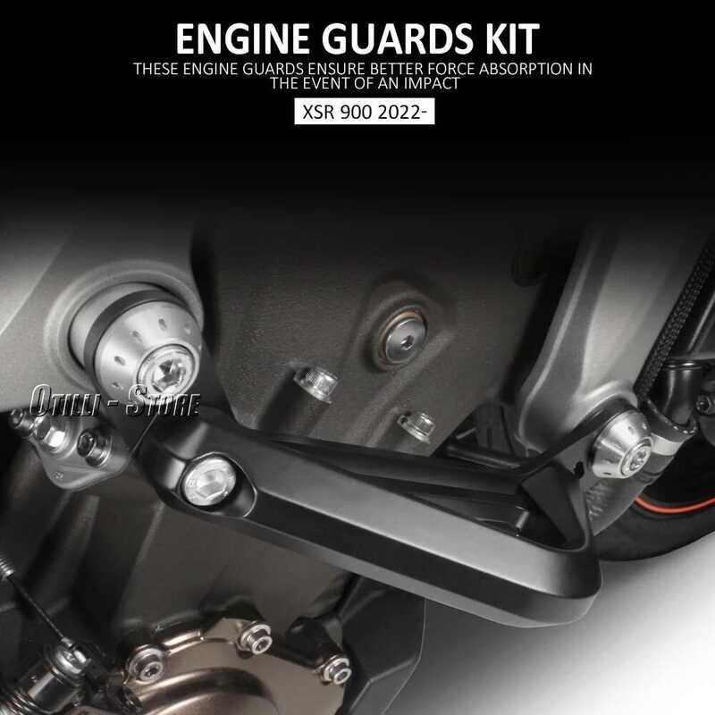 ▥ รถจักรยานยนต์สําหรับ Yamaha Xsr900 XSR 900 Xsr900 CNC Falg กรอบป้องกัน Slider Fairing Guar