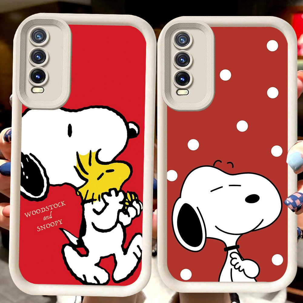 H87 SnoopyปลอกสีขาวสําหรับVIVO V15 V17 V19 Neo Y11s Y66 Y12s S1 Pro Y20 Y20s Y20i Y83 Y400