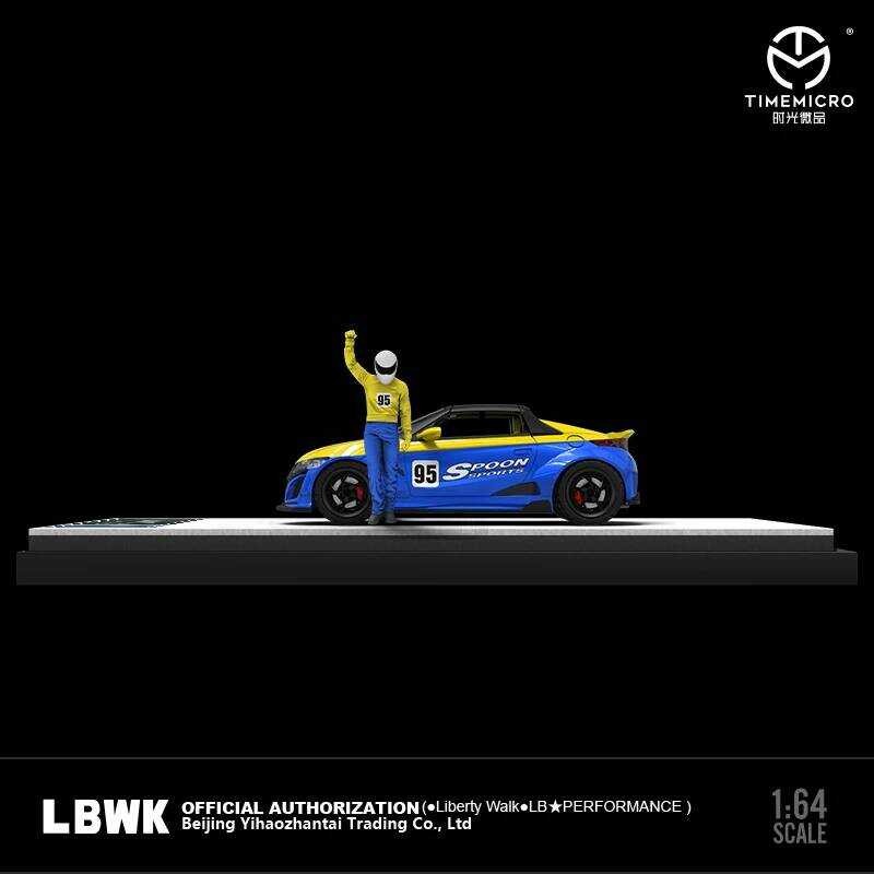 โมเดลรถจำลองโลหะผสม ☢ Honda S660 Spoon ทาสี Timemicro1:64 LBW ☢