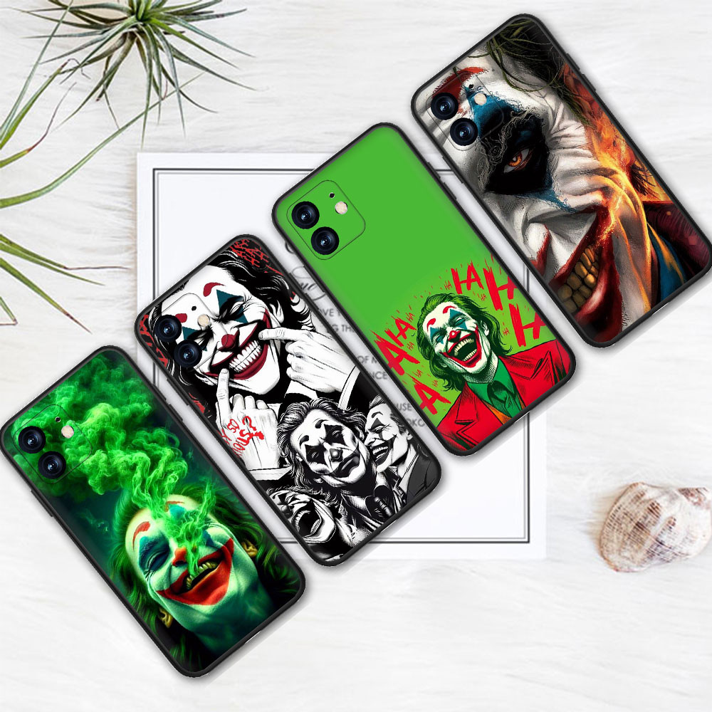 เคสสีดําสําหรับ Samsung Galaxy S6 S6Edge S7 S7Edge S8 S8Plus S9 S9Plus Joker 4K9N เคสโทรศัพท์