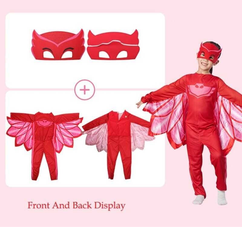 LY PJ Costume Cosplay Clothes Suit Children Toys Christmas Halloween Pj Catboy Gekko Owlette Birthd
