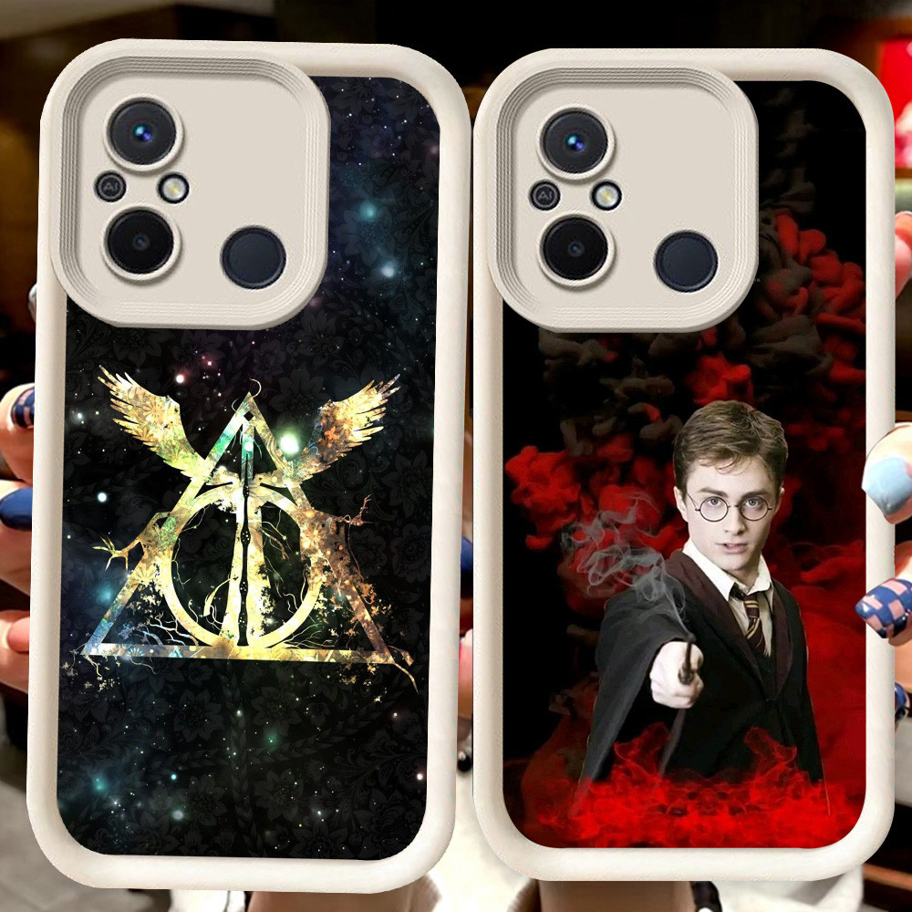 H3 H-Harry-Potter สีขาวสําหรับ Xiaomi Redmi หมายเหตุ POCO 10C 9T 7 M3 A5 12C 9A C55 C65 A1 9C M4 A2 