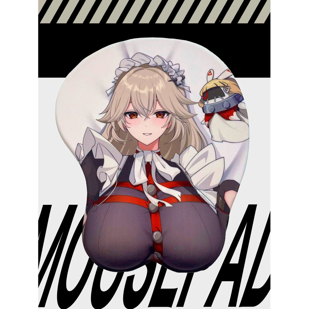 Alexandrina Sebastiane 3D Mousepad Zenless Zone Zero Hoyoverse Fan made Merch ZZZ Oppai สายรัดข้อมือ