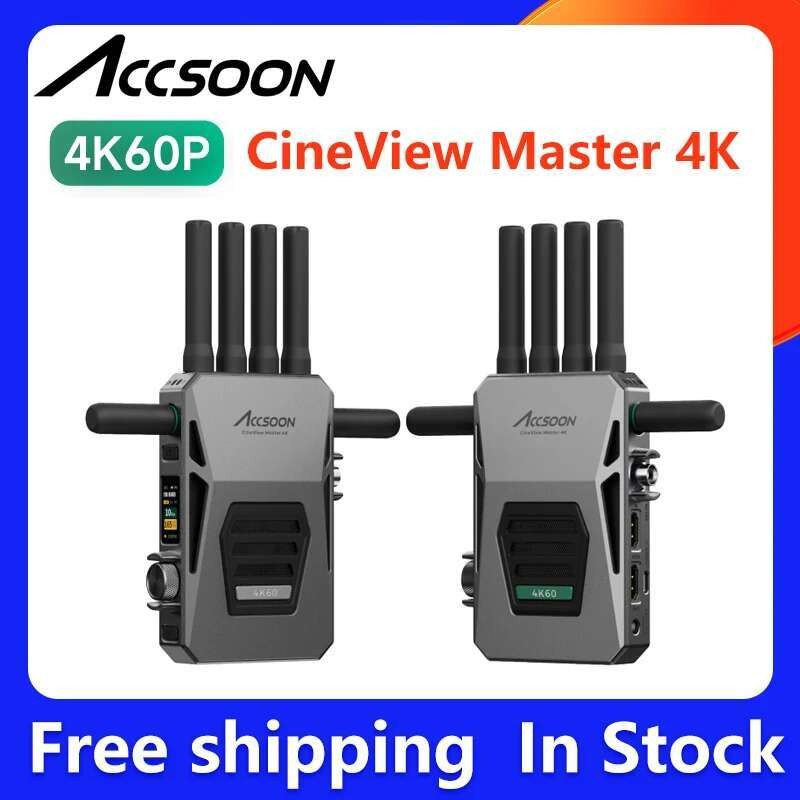 ขายร้อน ACCSOON CineView Master 4K การส่งผ่านวิดีโอไร้สาย 4K 60P วิดีโอ 25ms Latency พร้อมความสามารถ