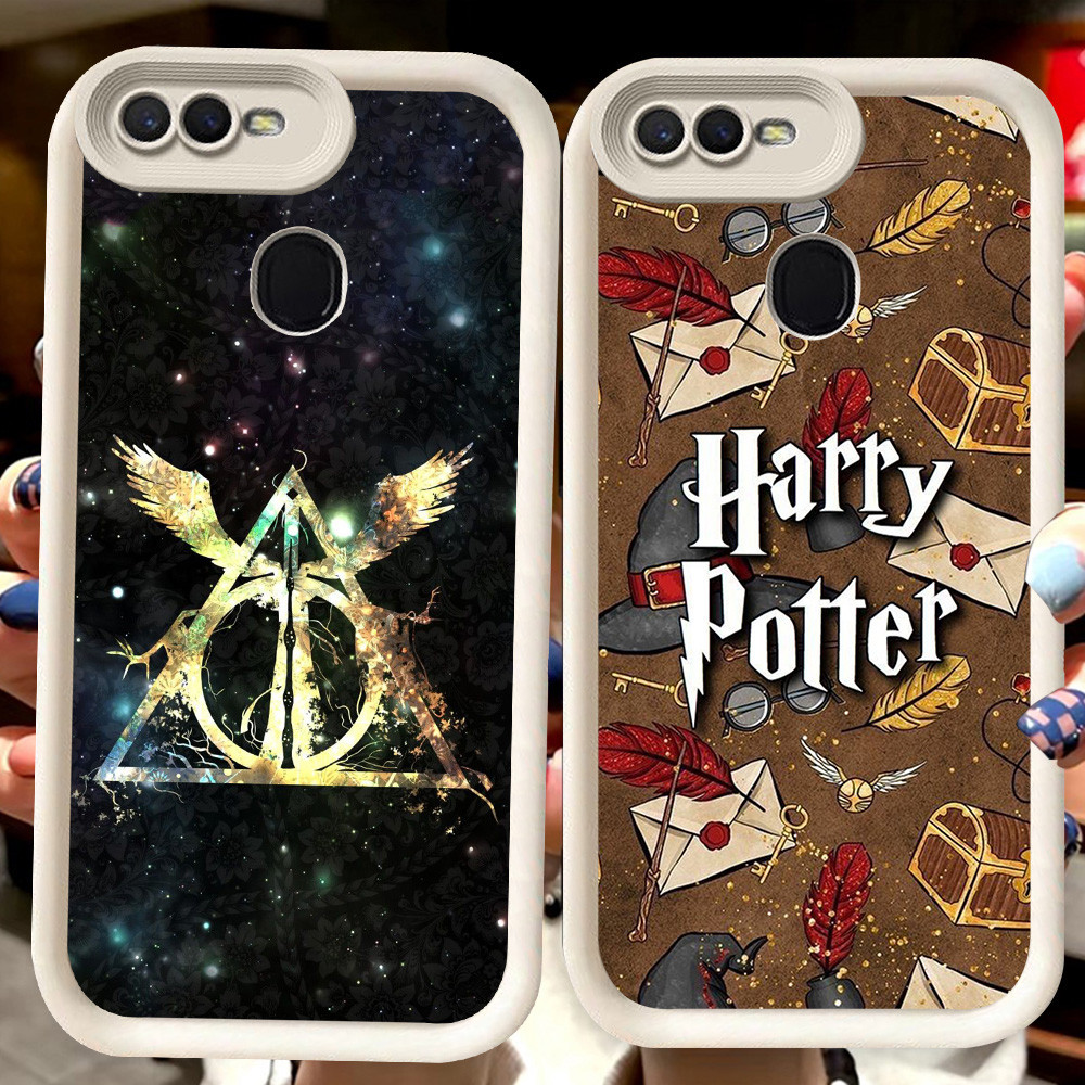 H3 H-Harry-Potter เคสสีขาวสําหรับ OPPO F9 A12s A5S A1K A5 A3S A12E A7 A12 F7 F5 Pro