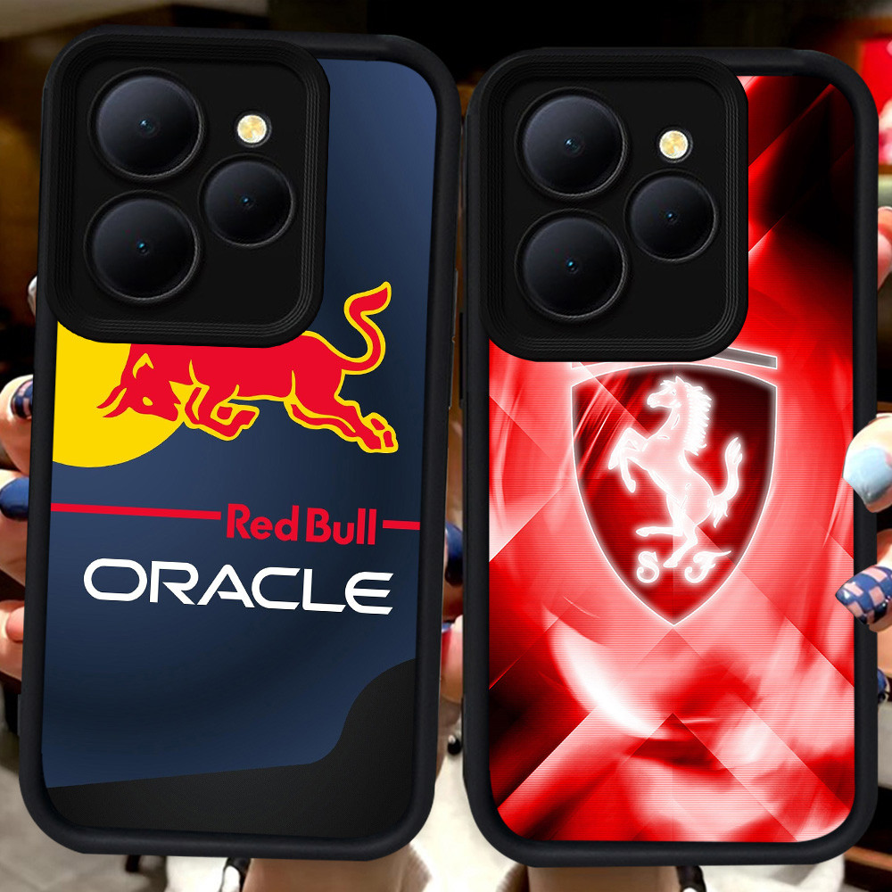 ปลอกสีดําสําหรับ Tecno POP Spark GO1S 9 7 8 20 Pova 5 4 GO GO1 6 Pro Camon 12 GO2 40 30C Plus 5G H19