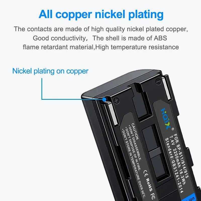 ▥ HQIX สําหรับ Canon Dm-Mv1 Mv10 C2 E1 E2 E30 Es50 Es55 Es60 Es65 Es75 Es300v Es410v Es420v กล้