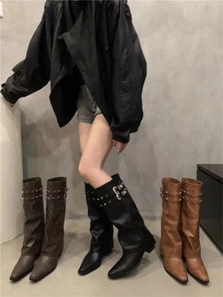 ความรู้สึกการออกแบบอเมริกันสาวร้อนย้อนยุคหมุดอัศวินรองเท้าบา…