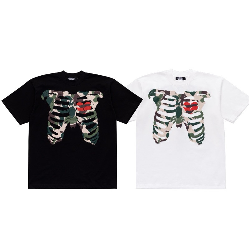 ♞,♘,♙FEARLESS BONE CAMO T-SHIRT FAH