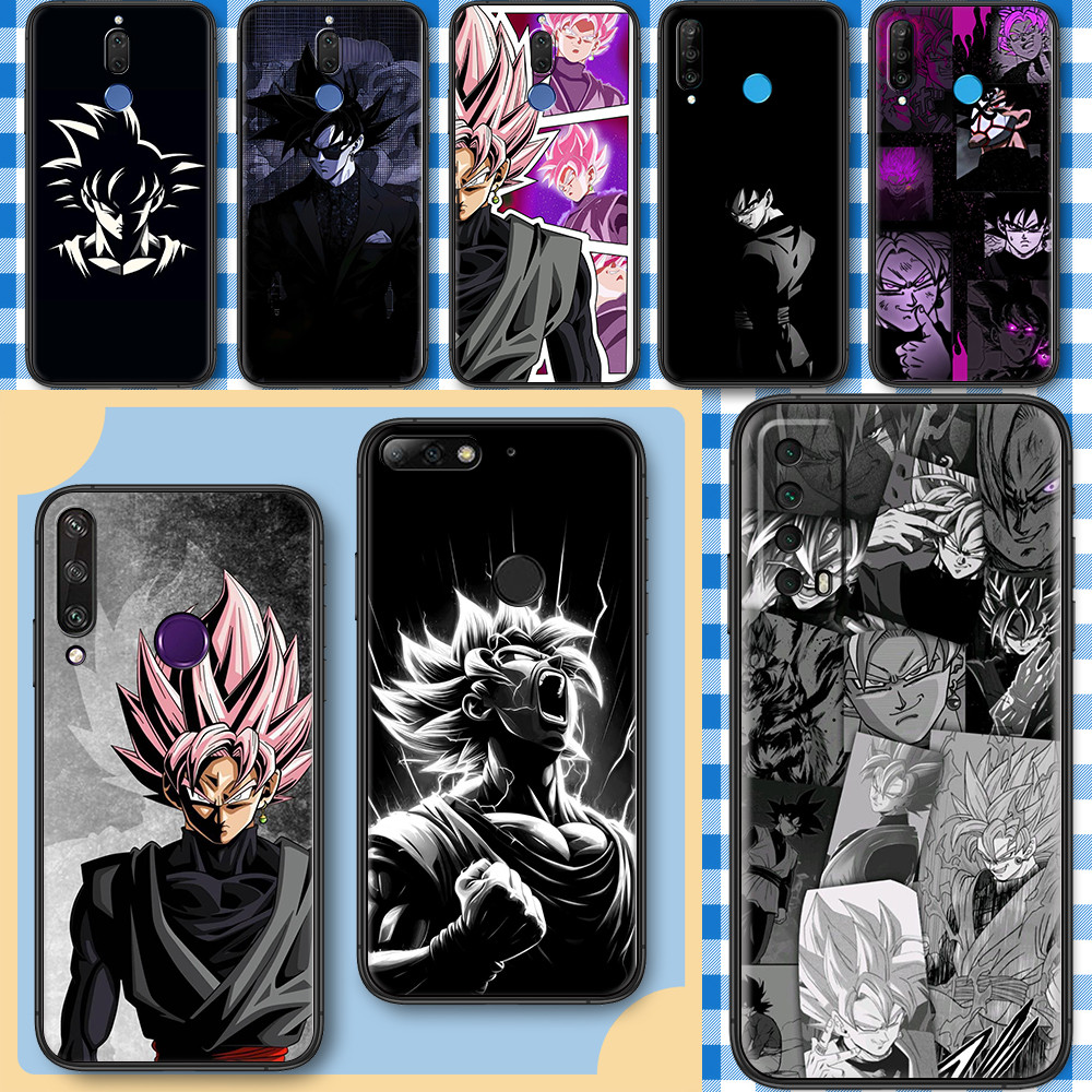 เคสโทรศัพท์สีดํานุ่มสําหรับ Huawei Nova 2 Lite 2i 3 3i 4E 5i 5T 7 SE 8i 14GA สีดํา Goku caseg