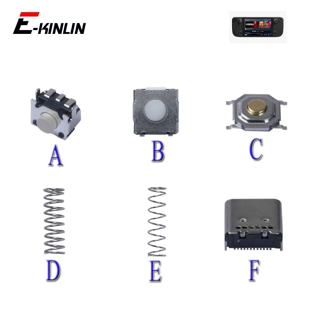 L1 R1 Micro Switch L4 L5 ปุ่มพอร์ต USB Type-C แจ็คชาร์จซ็อกเก็ต L1 R1 L2 R2 ฤดูใบไม้ผลิสําหรับวาล์ว 