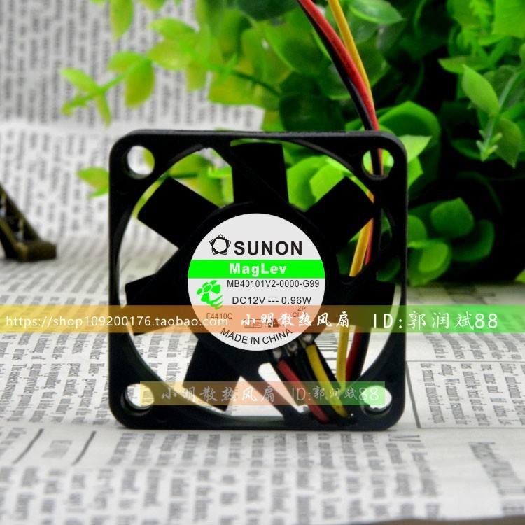 Original Jianzhun SUNON MB40101V2-0000-G99 4010 4 ซม.สามสายแม่เหล็กลอยพัดลมระบายความร้อน